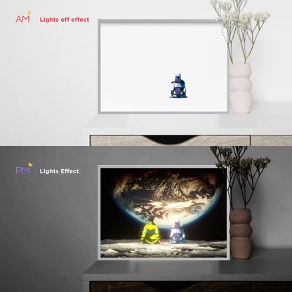 Cyberpunk Anime LED Art – Dimmable USB Frame