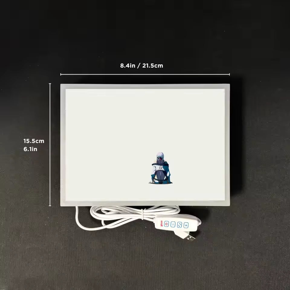 Cyberpunk Anime LED Art – Dimmable USB Frame
